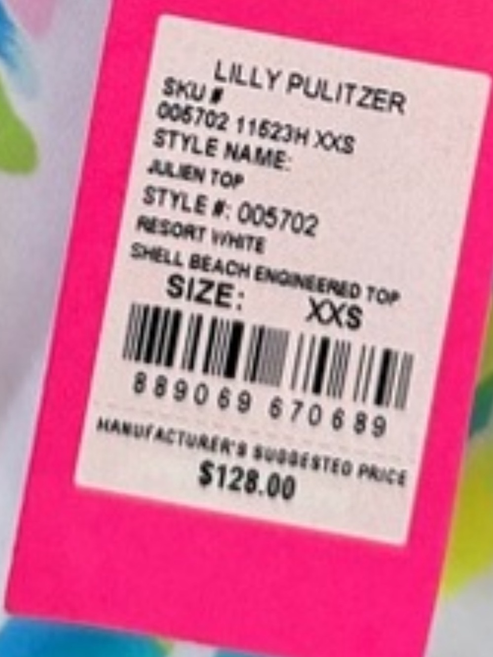 Lilly Pulitzer Julien Halter Top in Resort White
Shell Beach size XL - Picture 16 of 16